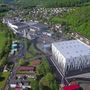 Una veduta aerea dello stabilimento Ferrero di Villers-Écalles, in Normandia