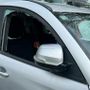 Una delle auto vandalizzate in via XX Settembre Una delle auto vandalizzate in via XX Settembre