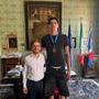 Riccardo Pavese col sindaco albese Alberto Gatto Riccardo Pavese col sindaco albese Alberto Gatto