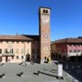 La piazza del Municipio a Cherasco