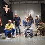 Le prove dello spettacolo che sabato inaugurerà la stagione teatrale della Biblioteca Civica di Ceresole d'Alba Le prove dello spettacolo che sabato inaugurerà la stagione teatrale della Biblioteca Civica di Ceresole d'Alba