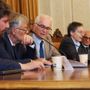 Al centro il dirigente scolastico del "Vallauri", professor Paolo Cortese