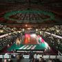Lo splendido colpo d'occhio del palasport di Cuneo nella semifinale contro Prata (Foto Valerio Giraudo)