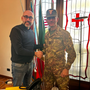Il presidente  della Provincia Robaldo incontra il comandante del II Reggimento Alpini di rientro dal Libano