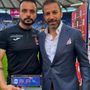 Luca Pratichizzo con Alessandro Del Piero