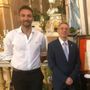 Il consigliere Alberto Galleano con il sindaco Roberto Salvatore Il consigliere Alberto Galleano con il sindaco Roberto Salvatore