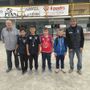 Terzo da dx il vincitore degli under 12 Tiago Biglione dell'Auxilium Saluzzo Terzo da dx il vincitore degli under 12 Tiago Biglione dell'Auxilium Saluzzo