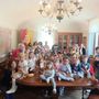 Bambini della materna di Bernezzo in visita in Municipio per &quot;il timbro sulla carta di identità&quot;