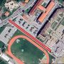 In allegato uno screen di Google Maps con evidenziata l’area oggetto dell’intervento