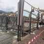 A Garessio si smonta la passerella Bailey presa in affitto dopo l'alluvione
