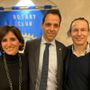 La regista Alice Filippi, il presidente Rotary Luigi Giulini Richard, l'attore regista Roberto Zibetti La regista Alice Filippi, il presidente Rotary Luigi Giulini Richard, l'attore regista Roberto Zibetti