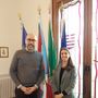 Il presidente della Provincia di Cuneo Luca Robaldo con la presidente dell'Ordine degli Architetti, Pianificatori, Paesaggisti e Conservatori della Provincia di Cuneo, l'arch. Francesca Dalmasso