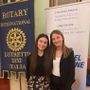 Le due studentesse della 5ªB del Liceo Soleri Bertoni di Saluzzo, Alissa Carle e Anna Rinaudo, che hanno partecipato al progetto Rotary Youth Program of Enrichment