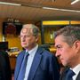 Mario Roggero in Corte d'Appello a Torino con il consulente processuale Novani e l'avvocato Stefano Marcolini