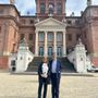 Racconigi, al sopralluogo al Castello Reale i consiglieri Dem Mauro Calderoni ed Emanuela Verzella
