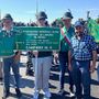 Rappresentanti del gruppo Ana Saluzzo a Gemona Rappresentanti del gruppo Ana Saluzzo a Gemona