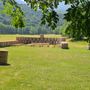 L'anfiteatro di balle di fieno del festivale di Terre d'Avventura a Bergemolo