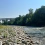 Il fiume Stura in secca nei pressi del capoluogo Il fiume Stura in secca nei pressi del capoluogo