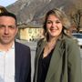 Il sindaco Giordana ed il vicesindaco Giraudo