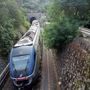 Il treno fermo alla stazione di Airole Il treno fermo alla stazione di Airole