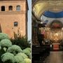 Da sinistra: i Castelli di Lagnasco e la confraternita del Santissimo Crocefisso