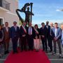 La sindaca di Piasco Stefania Dalmasso con il vice Silvano Paoletti, il sindaco di Viggiano Amedeo Cicala e gli amministratori comunali La sindaca di Piasco Stefania Dalmasso con il vice Silvano Paoletti, il sindaco di Viggiano Amedeo Cicala e gli amministratori comunali