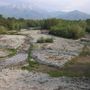 Il torrente Gesso in secca, a Cuneo Il torrente Gesso in secca, a Cuneo