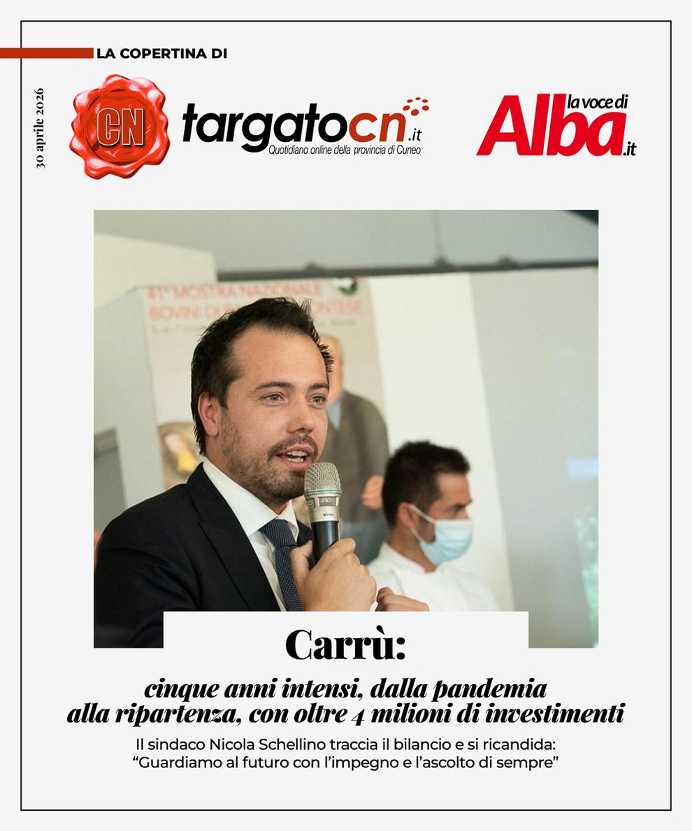 Carrù: cinque anni intensi, dalla pandemia alla ripartenza, con oltre 4 milioni di investimenti Carrù: cinque anni intensi, dalla pandemia alla ripartenza, con oltre 4 milioni di investimenti