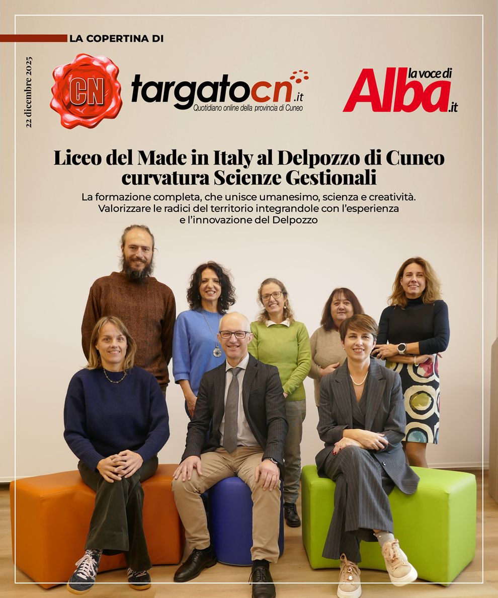 Il dirigente Ivan Re e lo staff Liceo del Made in Italy