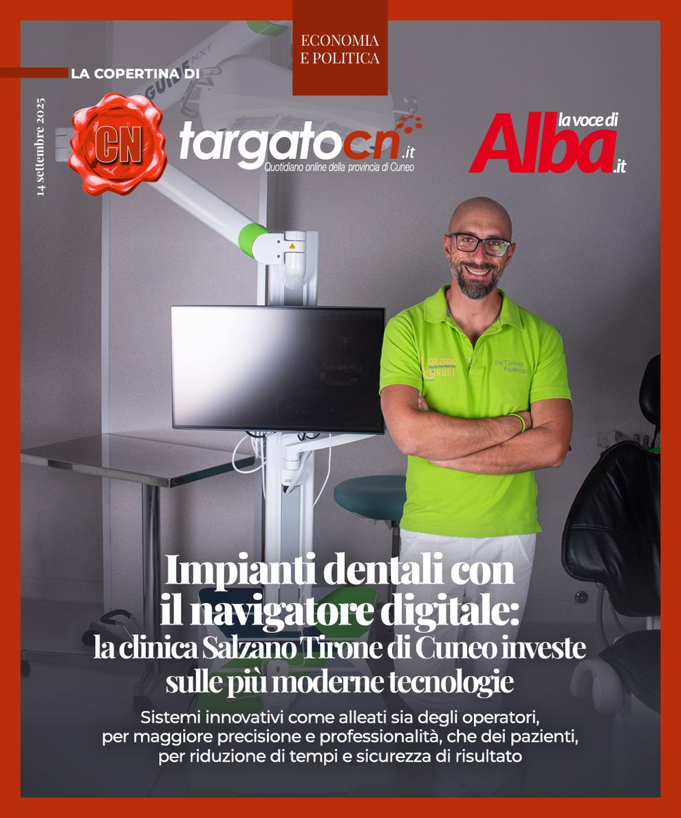 Impianti dentali con il navigatore digitale: la clinica Salzano Tirone di Cuneo investe sulle più moderne tecnologie