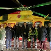 Inaugurato l'elisoccorso notturno degli ospedali di Mondovì e Verduno [FOTO E VIDEO]