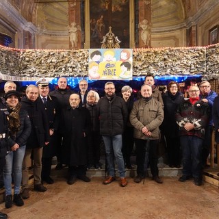 In foto alcuni momenti dell’inaugurazione del presepe della Croce, a Bra