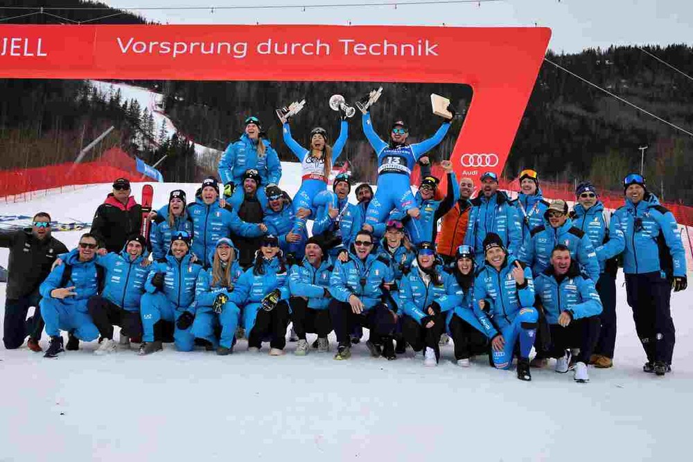 La squadra italiana a Kvitfjell La squadra italiana a Kvitfjell