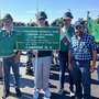 Rappresentanti del gruppo Ana Saluzzo a Gemona Rappresentanti del gruppo Ana Saluzzo a Gemona