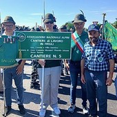 Rappresentanti del gruppo Ana Saluzzo a Gemona Rappresentanti del gruppo Ana Saluzzo a Gemona