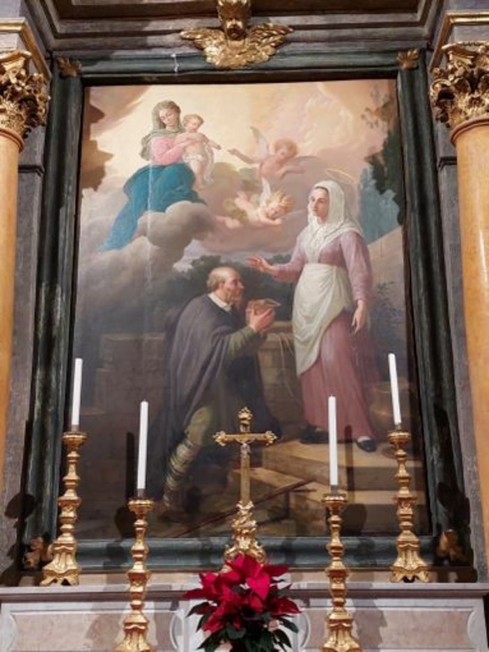 Il dipinto di santa Zita, in Cattedrale a Cuneo