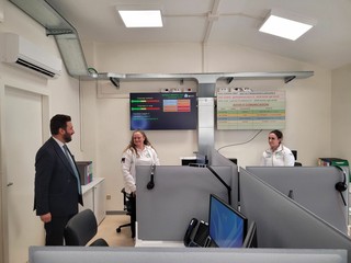 Momenti del tour inaugurale all'ospedale di Saluzzo Momenti del tour inaugurale all'ospedale di Saluzzo