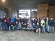 Gli studenti e gli insegnanti in visita all'azienda agricola La Fasenda dei fratelli Silvestro di Centallo