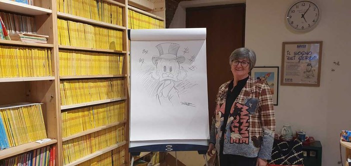 Adonella Fiorito nel locale "Il Sogno dei Gerba" dedicato ai figli Francesco e Federico