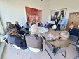 Ieri il confronto nella sede guarenese della Fondazione Sandretto Re Rebaudengo Ieri il confronto nella sede guarenese della Fondazione Sandretto Re Rebaudengo