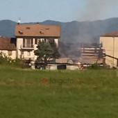 Incendio a Villanova: in fiamme un fienile a Roracco