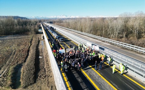 Questa mattina il sopralluogo nel luogo simbolo della tratta,  là dove il troncone di Cherasco si interrompeva nel vuoto