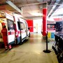 Mezzi di soccorso al Pronto soccorso di Verduno