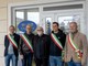 Da sinistra, Degiovanni, Ezio Donadio sindaco di Busca, il presidente Alfieri, Ribero e Armando