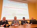 Il procuratore della Repubblica di Asti Biagio Mazzeo illustra i dettagli dell'operazione insieme ai vertici del Comando Provinciale dei Carabinieri