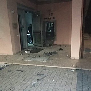 Il bancomat assaltato