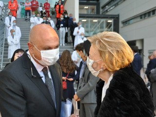 Con Luciano Scalise, direttore della Fondazione Ospedale