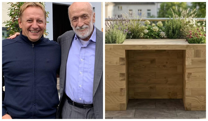 Marco Barberis, responsabile Condotta Slow Food Fossano con il compianto Carlin Petrini - a fianco anteprima progetto Orto terapeutico Marco Barberis, responsabile Condotta Slow Food Fossano con il compianto Carlin Petrini - a fianco anteprima progetto Orto terapeutico