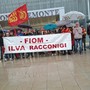 La rappresentanza Fiom di Racconigi davanti al Grattacielo della Regione Piemonte La rappresentanza Fiom di Racconigi davanti al Grattacielo della Regione Piemonte