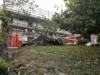 La zona del cantiere La zona del cantiere